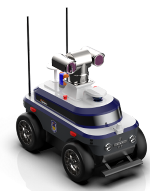 警用巡邏安防機器人 （第1代，集成環(huán)境感知+動態(tài)決策+行為控制和報警裝置+自主感知+自主行走）