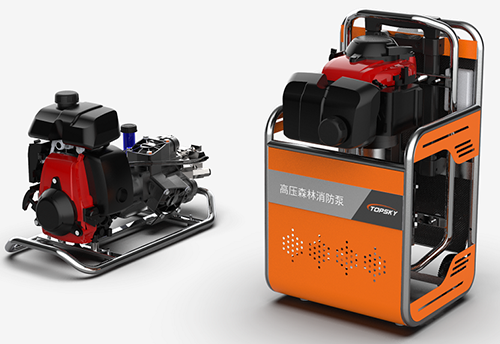 重型水泵高壓森林消防泵（第3代，電啟動+自吸+網絡傳輸+推車）